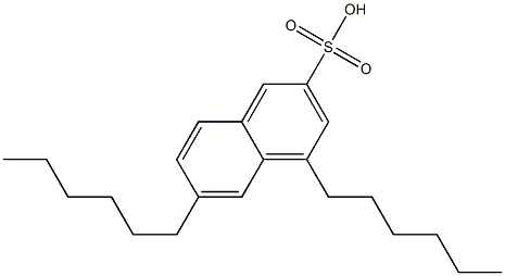 4,6-Dihexyl-2-naphthalenesulfonic acid Struktur