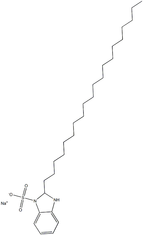 2,3-Dihydro-2-icosyl-1H-benzimidazole-1-sulfonic acid sodium salt Struktur