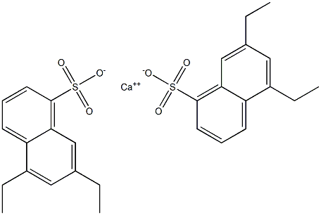 Bis(5,7-diethyl-1-naphthalenesulfonic acid)calcium salt Struktur