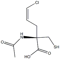 (Z-3-Chloro-2-propenyl)mercapturic acid Struktur