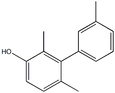 2,4-Dimethyl-3-(3-methylphenyl)phenol Struktur