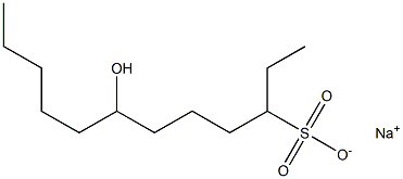 7-Hydroxydodecane-3-sulfonic acid sodium salt Struktur