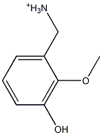 3-Hydroxy-2-methoxybenzenemethanaminium Struktur