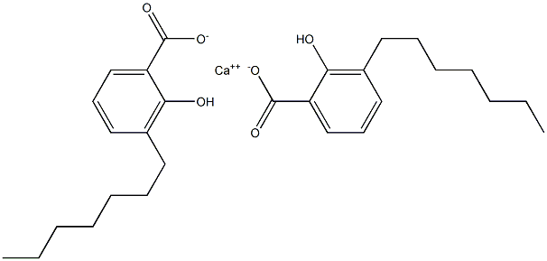 Bis(3-heptyl-2-hydroxybenzoic acid)calcium salt Struktur