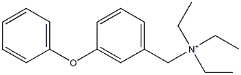 m-Phenoxybenzyltriethylaminium Struktur