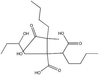 Butane-1,2,3-tricarboxylic acid 2-(2-hydroxybutyl)1,3-dibutyl ester Struktur