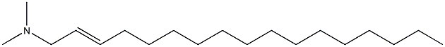 N,N-Dimethyl-2-heptadecen-1-amine Struktur