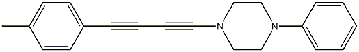 4-(4-Methylphenyl)-1-(4-phenylpiperazino)-1,3-butanediyne Struktur