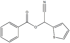 Benzoic acid cyano(2-thienyl)methyl ester Struktur