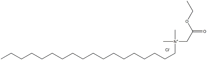 N-Ethoxycarbonylmethyl-N,N-dimethylactadecylammonium chloride Struktur