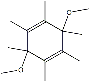 3,6-Dimethoxy-1,2,3,4,5,6-hexamethyl-1,4-cyclohexadiene Struktur