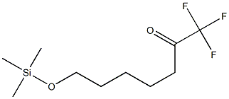 1,1,1-Trifluoro-7-(trimethylsiloxy)-2-heptanone Struktur