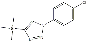 1-(4-Chlorophenyl)-4-(trimethylsilyl)-1H-1,2,3-triazole Struktur