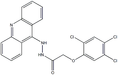 N'-(Acridin-9-yl)-2-(2,4,5-trichlorophenoxy)acetohydrazide Struktur