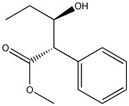 (2S,3R)-2-Phenyl-3-hydroxyvaleric acid methyl ester Struktur