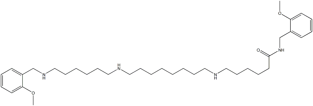 1,26-Bis(2-methoxyphenyl)-2,9,18,25-tetraazahexacosan-3-one Struktur