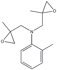 N,N-Di(2-methylglycidyl)methylanilin Struktur