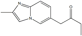 2-Methyl-6-(2-oxobutyl)imidazo[1,2-a]pyridine Struktur