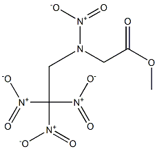 N-Nitro-N-(2,2,2-trinitroethyl)glycine methyl ester Struktur