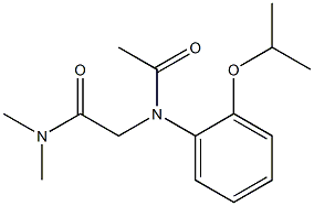 N-(Dimethylcarbamoylmethyl)-2'-isopropoxyacetanilide Struktur