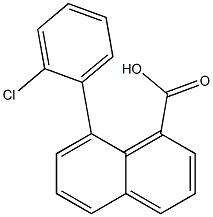 8-(2-Chlorophenyl)-1-naphthoic acid Struktur