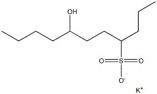 7-Hydroxyundecane-4-sulfonic acid potassium salt Struktur