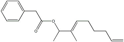 Phenylacetic acid 1,2-dimethyl-2,7-octadienyl ester Struktur