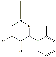 1-(tert-Butyl)-5-chloro-3-(o-tolyl)-pyridazin-4(1H)-one Struktur