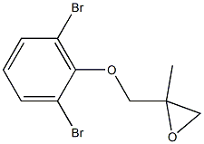 2,6-Dibromophenyl 2-methylglycidyl ether Struktur