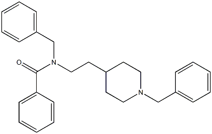 N-[2-(1-Benzyl-4-piperidinyl)ethyl]-N-benzylbenzamide Struktur