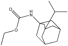 (3-Isopropyladamantan-1-yl)carbamic acid ethyl ester Struktur