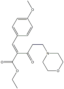 2-(4-Methoxybenzylidene)-3-oxo-5-morpholinopentanoic acid ethyl ester Struktur