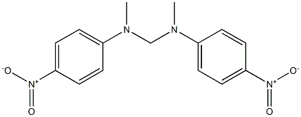 N,N'-Bis(4-nitrophenyl)-N,N'-dimethylmethanediamine Struktur