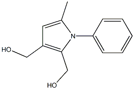 5-Methyl-1-phenyl-1H-pyrrole-2,3-dimethanol Struktur