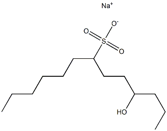 4-Hydroxytridecane-7-sulfonic acid sodium salt Struktur