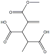 3-Butene-1,2,3-tricarboxylic acid 1,3-dimethyl ester Struktur