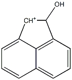 1,2-Dihydro-2-hydroxyacenaphthylen-1-ylium Struktur