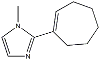 1-Methyl-2-(1-cyclohepten-1-yl)-1H-imidazole Struktur