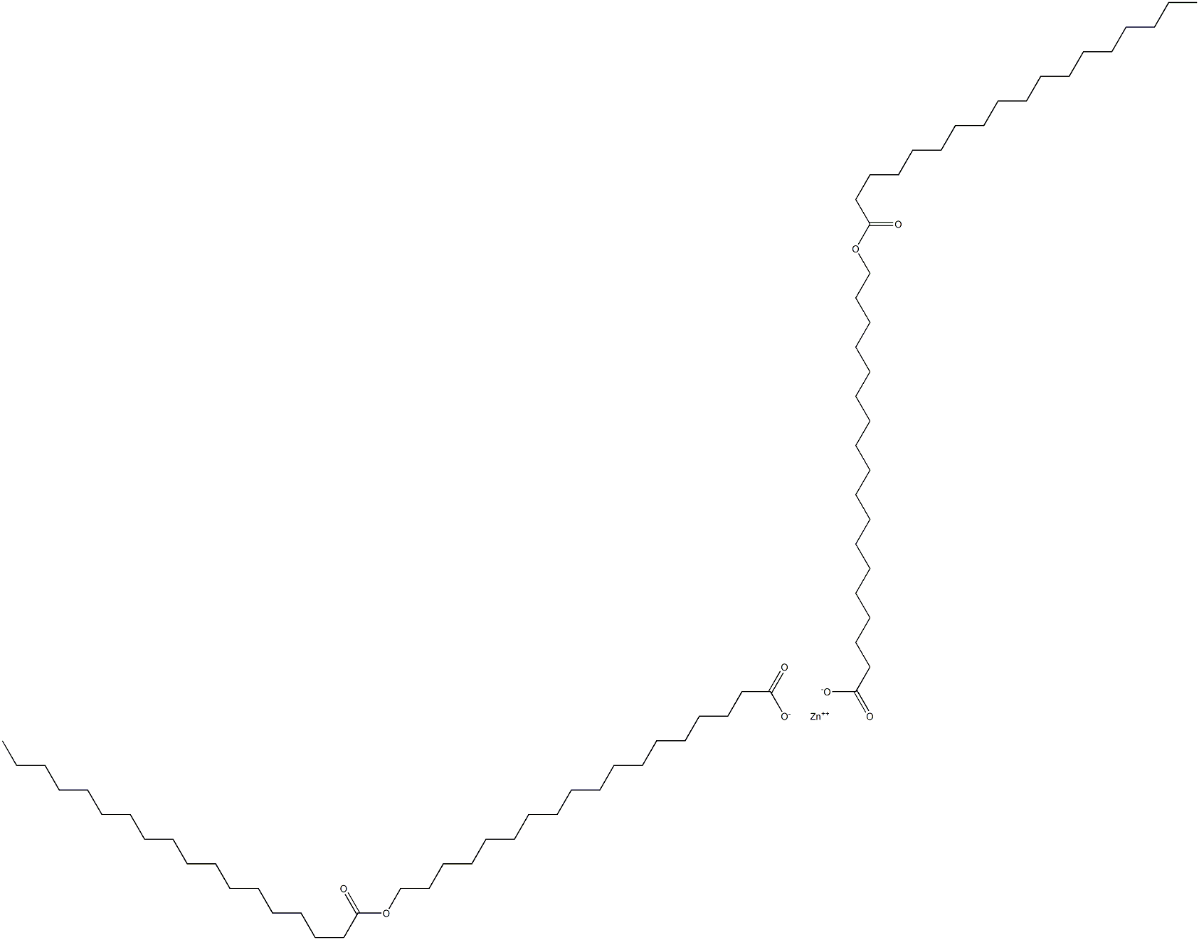 Bis(18-stearoyloxystearic acid)zinc salt Struktur