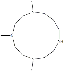 4,7,10-Trimethyl-1,4,7,10-tetraazacyclotridecane Struktur