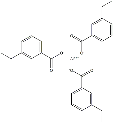 Tris(3-ethylbenzoic acid)aluminum salt Struktur