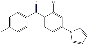 2-Chloro-4'-methyl-4-(1-pyrrolyl)benzophenone Struktur