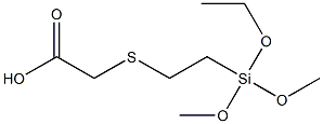 [2-(Ethoxydimethoxysilyl)ethylthio]acetic acid Struktur