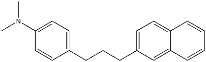 2-[3-[4-(N,N-Dimethylamino)phenyl]propyl]naphthalene Struktur