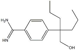 4-(2-Hydroxy-1,1-dipropylethyl)benzamidine Struktur