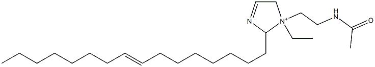 1-[2-(Acetylamino)ethyl]-1-ethyl-2-(8-hexadecenyl)-3-imidazoline-1-ium Struktur