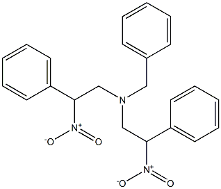 2-Phenyl-2-nitro-N-benzyl-N-(2-phenyl-2-nitroethyl)ethanamine Struktur