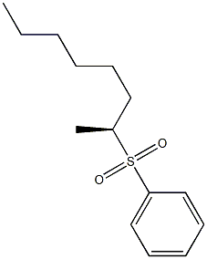 [S,(-)]-1-Methylheptylphenyl sulfone Struktur