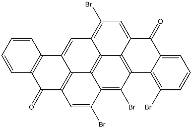 4,5,6,14-Tetrabromo-8,16-pyranthrenedione Struktur