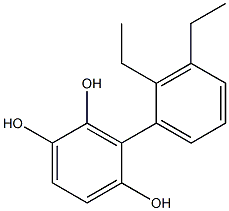 3-(2,3-Diethylphenyl)benzene-1,2,4-triol Struktur